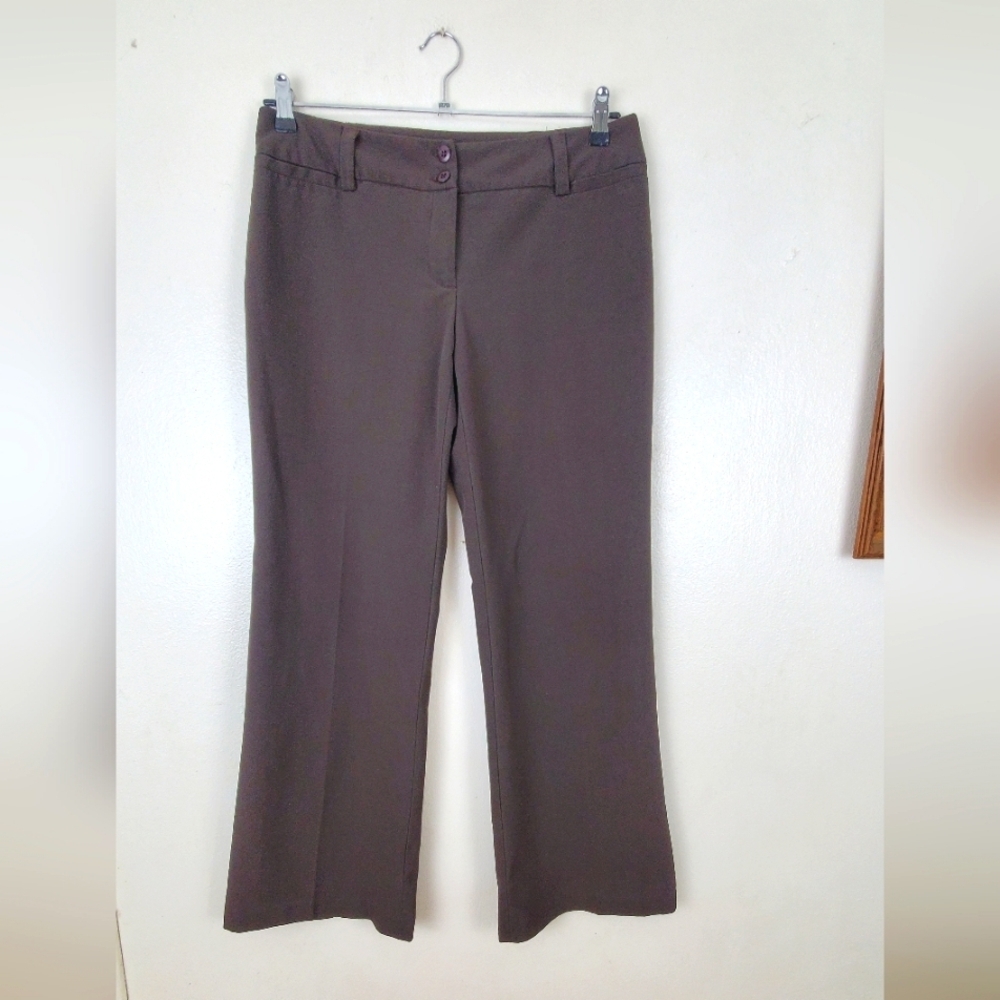 AB Studio Brown Boot Cut Pants
